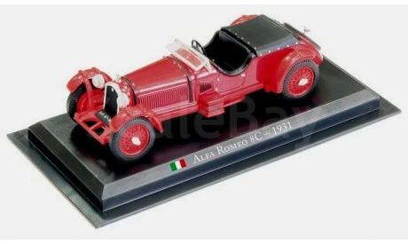 ALFA ROMEO 8C - 1931    AMERCOM, журнальная серия масштабных моделей, 1:43, 1/43