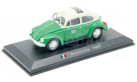 VOLKSWAGEN  BEETLE,  MEXICO CITY - 1985  серия ТАКСИ МИРА   АМЕРКОМ, журнальная серия масштабных моделей, 1:43, 1/43