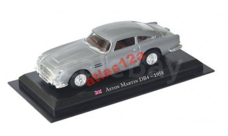 ASTON MARTIN DB4  - 1958      LEGENDARNE SAMOCHODY (ПОЛЬША), журнальная серия масштабных моделей, 1:43, 1/43, AMERCOM