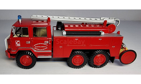 Fourgon-Pompe tonne ’Hors Route’ sur Berliet type FF 6x6 (1972). Французская журнальная серия., масштабная модель, Hachette, scale43