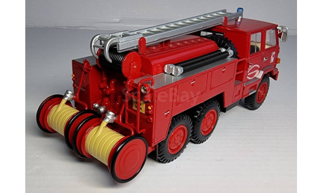 Fourgon-Pompe tonne ’Hors Route’ sur Berliet type FF 6x6 (1972). Французская журнальная серия., масштабная модель, Hachette, scale43