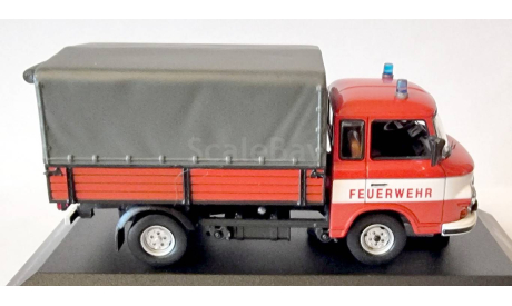 IST. Barkas B1000 FEUERWEHR пожарный грузовик с тентом 1974, масштабная модель, IST Models, scale43
