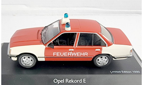 Schuco. Opel Rekord E Feuerwehr, масштабная модель, 1:43, 1/43