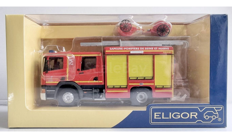 SCANIA - P230 TRUCK DOUBLE CABINE GIMAEX-SEINE ET MARNE. ELIGOR., масштабная модель, scale43