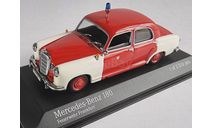MERCEDES-BENZ 180 W120 Feuerwehr Frankfurt (1956). Minichamps., масштабная модель, 1:43, 1/43