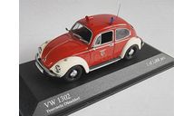 VW Volkswagen 1302 ’Käfer’ Feuerwehr Düsseldorf.  Minichamps., масштабная модель, scale43