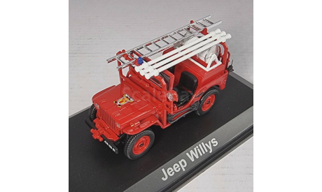 Jeep Willys пожарный 1951. NOREV., масштабная модель, 1:43, 1/43