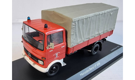 MERCEDES BENZ - LP608 TRUCK TELONATO FIRE ENGINE - VIGILI DEL FUOCO. Schuco., масштабная модель, Mercedes-Benz, 1:43, 1/43