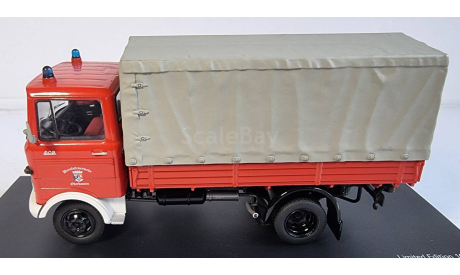 MERCEDES BENZ - LP608 TRUCK TELONATO FIRE ENGINE - VIGILI DEL FUOCO. Schuco., масштабная модель, Mercedes-Benz, 1:43, 1/43