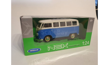 Volkswagen T1 Bus 1/24 (Welly), масштабная модель, 1:24