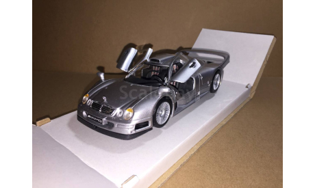 Mercedes-Benz CLK GTR 1998 Silver Maisto 31949 1/26, масштабная модель, 1:24, 1/24