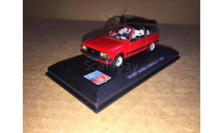 Talbot Samba Cabriolet 1983 Red Altaya Simca Collection, масштабная модель, 1:43, 1/43