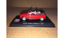 Talbot Samba Cabriolet 1983 Red Altaya Simca Collection