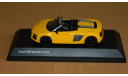 Audi R8 Spyder V10 Vegas Yellow Herpa 5011618531, масштабная модель, 1:43, 1/43