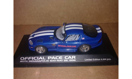 Dodge Viper Pace Car Indy 500 1996 Minichamps 430144023, масштабная модель, scale43