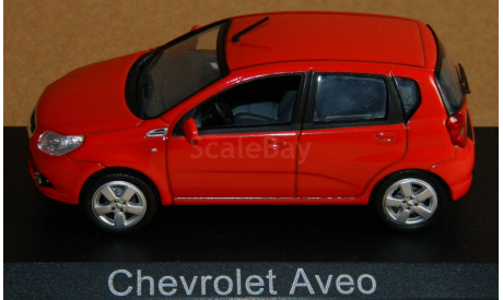 Chevrolet Aveo 2008 (T-255) red Norev 900010, масштабная модель, 1:43, 1/43