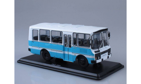 ПАЗ-3205 бело-голубой автобус SSM SSM4002, масштабная модель, 1:43, 1/43, Start Scale Models (SSM)