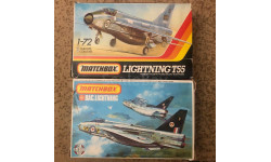 1:72 / Matchbox / Сборные модели PK-126 LIGHTNING T55 и PK-114 BAC LIGHTNING F6/F.2A / МОЖНО ПО-ОТДЕЛЬНОСТИ