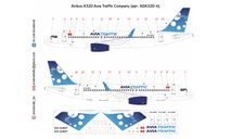 Декаль Airbus A320 Avia Traffic 1-144, фототравление, декали, краски, материалы, scale144
