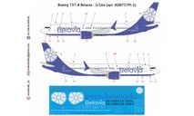 Декаль Boeing B737 MAX Belavia 1-144, фототравление, декали, краски, материалы, scale144