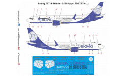 Декаль Boeing B737 MAX Belavia 1-144