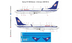 Декаль Boeing 737-800 Belavia Old 1-144