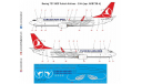 Декаль Boeing 737-800 Turkish Airlines 1-144, фототравление, декали, краски, материалы, scale144