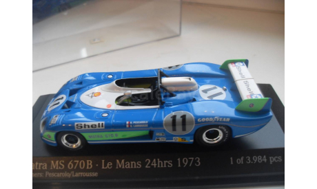 MATRA MS 670B. Le Mans 24h 1973. MINICHAMPS 1/43, масштабная модель, scale43