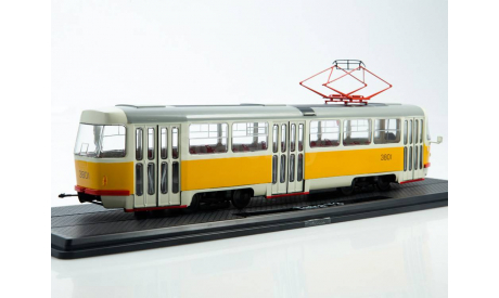 Трамвай Tatra-T3SU горчичный, г. Москва, масштабная модель, Start Scale Models (SSM), scale43