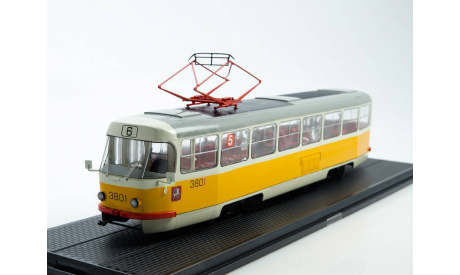 Трамвай Tatra-T3SU горчичный, г. Москва, масштабная модель, Start Scale Models (SSM), scale43