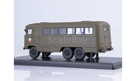 Штабной автобус Прогресс-7 хаки, масштабная модель, ModelPro, 1:43, 1/43
