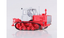 Трактор Т-150 гусеничный, красный/белый SSM, масштабная модель трактора, Start Scale Models (SSM), scale43