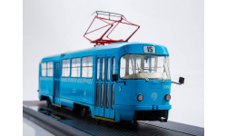 Трамвай Tatra-T3SU синий, г. Москва