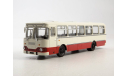 Автобус ЛиАЗ-677М бело-красный, масштабная модель, Советский Автобус, 1:43, 1/43