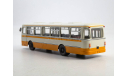Автобус ЛиАЗ-677М бело-желтый, масштабная модель, Советский Автобус, scale43