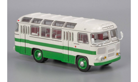 Автобус ПАЗ-672 белый с зелеными полосами, масштабная модель, Classicbus, 1:43, 1/43