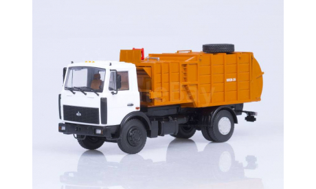 МАЗ-5337 мусоровоз с манипулятором МКМ-35, масштабная модель, Автоистория (АИСТ), 1:43, 1/43