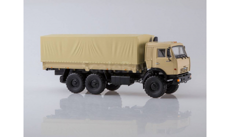 КамАЗ-43118 6x6 бортовой с тентом песочный, масштабная модель, ПАО КАМАЗ, scale43