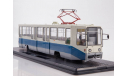 Трамвай КТМ-8 белый/синий/серый, масштабная модель, Start Scale Models (SSM), scale43