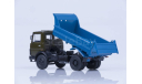 МАЗ-5551 самосвал хаки/синий, масштабная модель, Автоистория (АИСТ), 1:43, 1/43