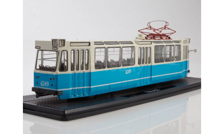 Трамвай ЛМ-68 бело-голубой, масштабная модель, Start Scale Models (SSM), scale43