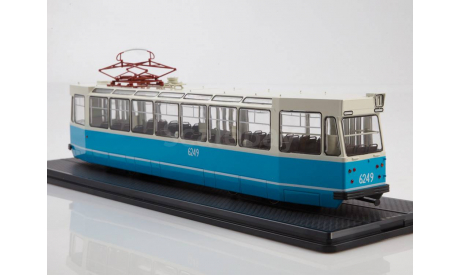 Трамвай ЛМ-68 бело-голубой, масштабная модель, Start Scale Models (SSM), scale43