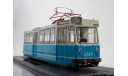 Трамвай ЛМ-68 бело-голубой, масштабная модель, Start Scale Models (SSM), scale43