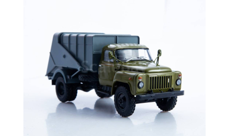 Мусоровоз 53М (ГАЗ-53) хаки/синий, масштабная модель, Автоистория (АИСТ), 1:43, 1/43