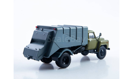 Мусоровоз 53М (ГАЗ-53) хаки/синий, масштабная модель, Автоистория (АИСТ), 1:43, 1/43