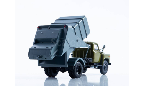 Мусоровоз 53М (ГАЗ-53) хаки/синий, масштабная модель, Автоистория (АИСТ), 1:43, 1/43