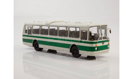 Автобус ЛАЗ-699Р бело-зелёный, масштабная модель, Советский Автобус, 1:43, 1/43