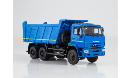 КамАЗ-6522 самосвал синий, масштабная модель, Автоистория (АИСТ), scale43