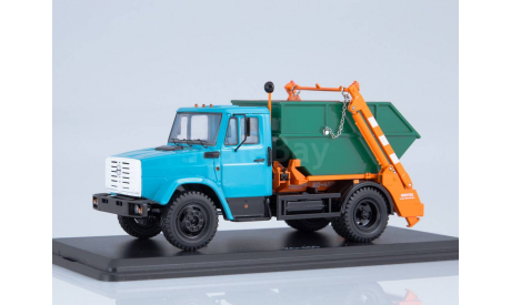 ЗиЛ-4333 Контейнерный мусоровоз КО-450, масштабная модель, Start Scale Models (SSM), 1:43, 1/43