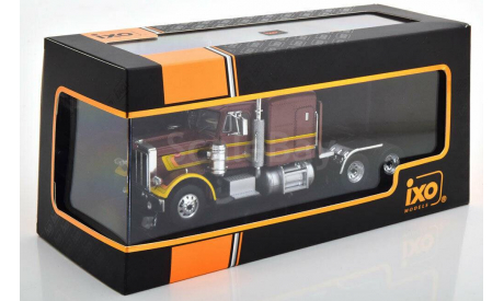 Седельный тягач Peterbilt 359 бордовый, масштабная модель, IXO грузовики (серии TRU), 1:43, 1/43